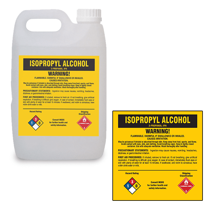 Isopropyl Alcohol Whmis Label